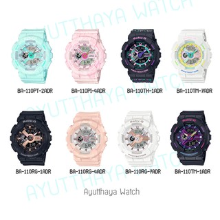 [ของแท้] Casio Baby-G นาฬิกาข้อมือ รุ่น BA-110PI, BA-110RG, BA-110TM ของแท้ รับประกันศูนย์ CMG 1 ปี