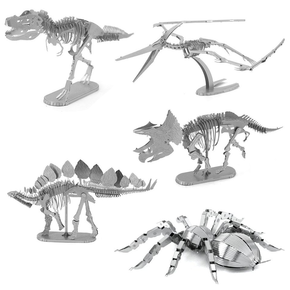 3d-metal-model-kit-โมเดล3d-metal-dinosaurs-3d-metal-fly-ไดโนเสาร์และแมลง