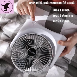 ภาพขนาดย่อของภาพหน้าปกสินค้าพัดลมตั้งโต๊ะ พัดลมพกพา พัดลม ขนาด 6.5 นิ้ว แบตในตัว ชาร์จแบตได้ เสียบ USB Fan ได้ พัดลมเทอร์โบ แบบตั้งโต๊ะ จากร้าน huanqiu4 บน Shopee