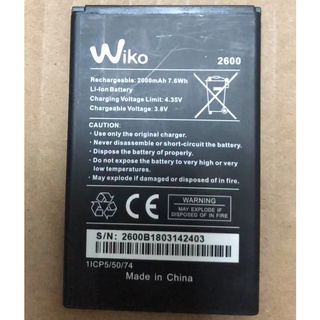 2000mAh 3.8V Battery For Wiko 2600 Mobile Phone Batterie Bateria Replace Parts 2 orders