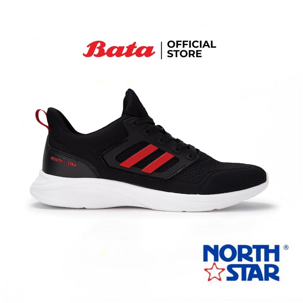 ภาพหน้าปกสินค้าBata บาจา (Online Exclusive) ยี่ห้อ North Star รองเท้าผ้าใบ รองเท้าสนีกเกอร์ออกกำลังกาย รองเท้าผ้าใบกีฬา ใส่เล่นยิม สำหรับผู้ชาย รุ่น Jacob สีดำ 8206026 จากร้าน bata_officialstore บน Shopee