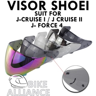 หมวกกันน็อค VISOR SHOEI J-CRUISE 1 J-CRUISE 2 J-FORCE 4 CJ-2 เรนโบว์ สีฟ้า เรโน่ ทนรังสียูวี สีแดง