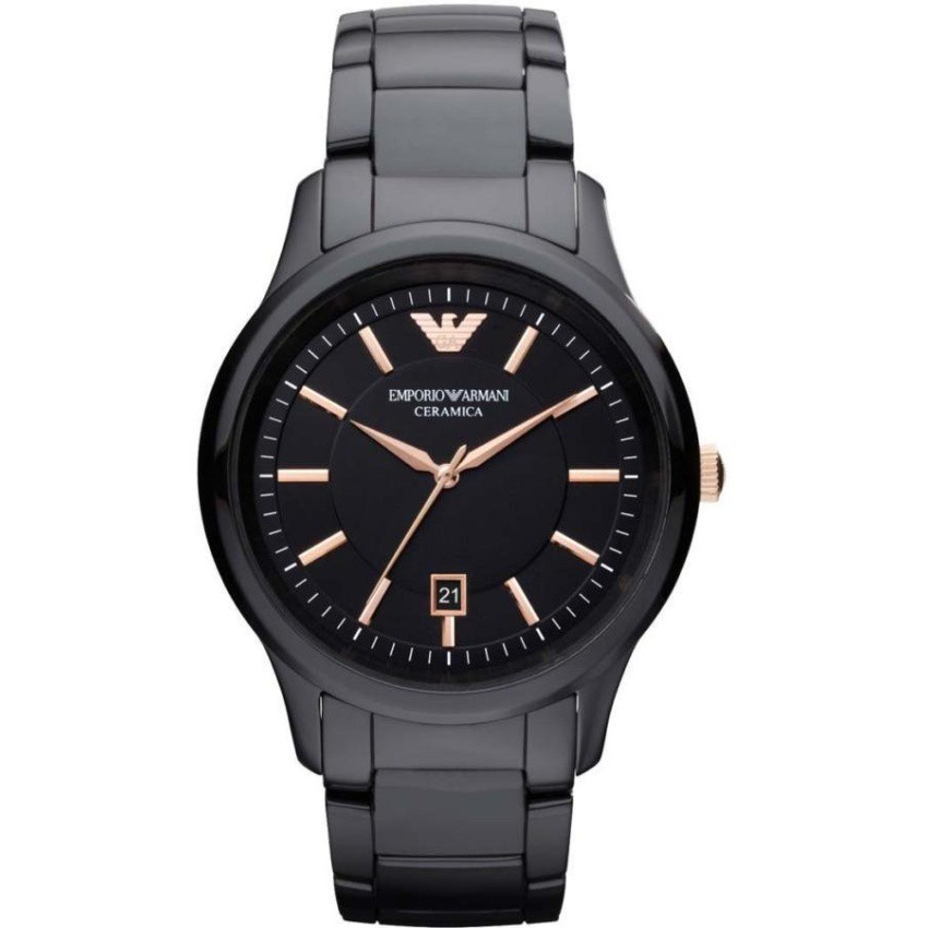 emporio-armani-นาฬิกาข้อมือผู้ชาย-สีดำ-สายสเเตนเลส-รุ่น-ar1466