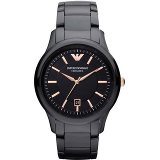 Emporio Armani นาฬิกาข้อมือผู้ชาย สีดำ สายสเเตนเลส รุ่น AR1466