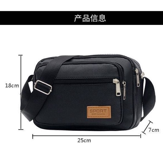 กระเป๋าสปอร์ตขนาด-6-5-นิ้วsport-best-fashion-กระเป๋าสะพายข้างมีซิปหลายช่อง