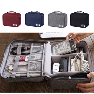 ภาพหน้าปกสินค้าส่งทันที🔥รุ่นผ้าหนา 6 สี กระเป๋าเก็บสายชาร์จ USB หูฟัง กระเป๋าอเนกประสงค์ กระเป๋าเก็บสายหูฟัง USB Storage Bag ที่เกี่ยวข้อง