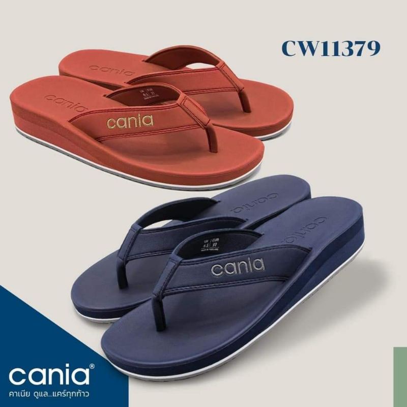 ภาพสินค้ารองเท้าแตะหญิง หูหนีบ CANIA คาเนีย CW11379 กรม​ ดำ​ น้ำตาล​ อิฐแดง​ 36-39​ พร้อม​ส่ง​ จากร้าน iquang บน Shopee ภาพที่ 3