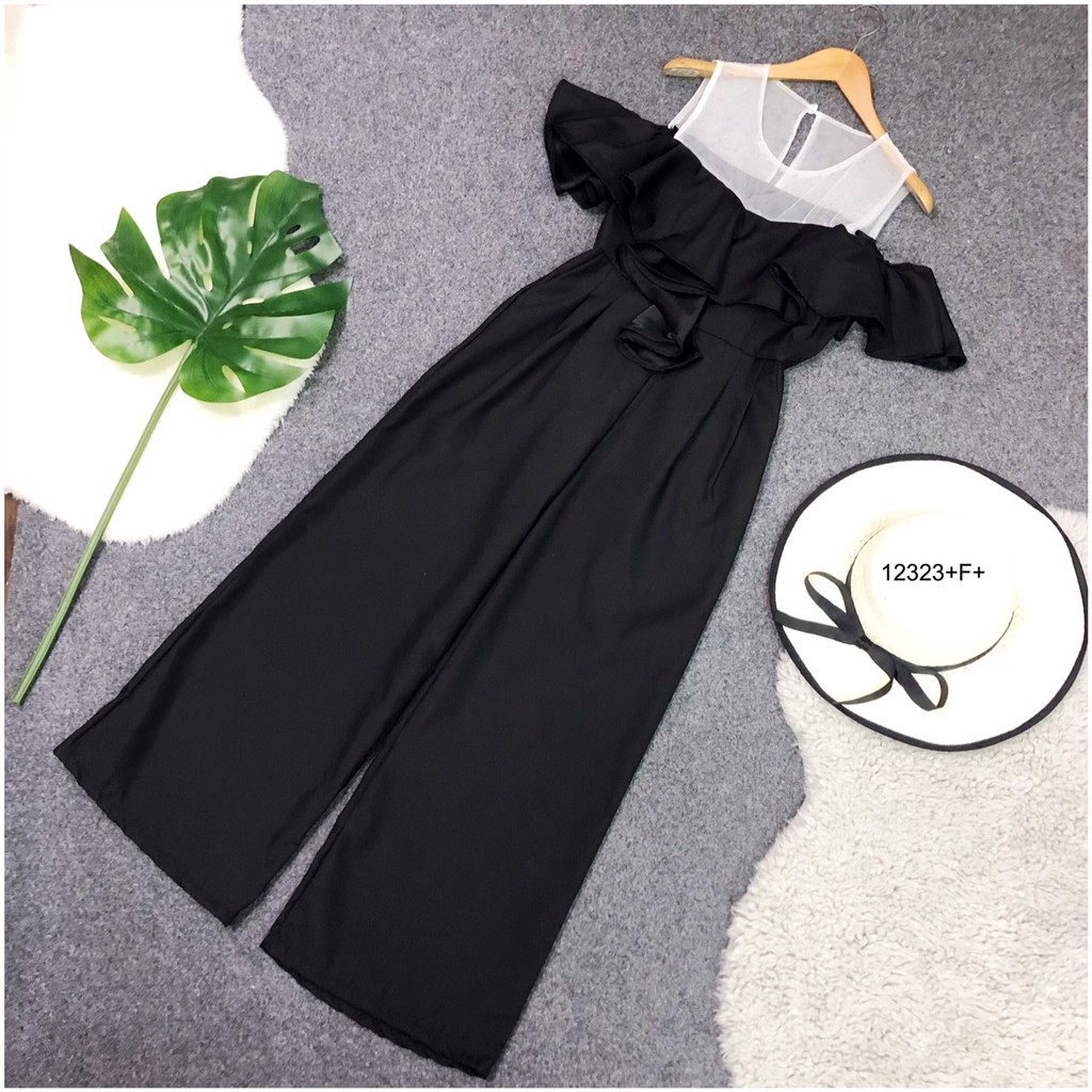 s4u-jumpsuit-จั้มสูทขายาว-อกระบาย-พร้อมส่ง-เสื้อผ้าผู้หญิง-ชุดไปเที่ยว-ชุดไปทะเล-ชุดออกงาน-ชุดไปงานแต่ง