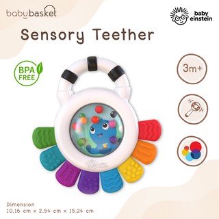 ของเล่นเด็ก เสริมสร้างพัฒนาการ Baby Einstein Sensory Teether ของเล่นเขย่าและยางกัด