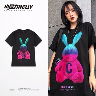 เสื้อยืดทุกวันdailyเสื้อยืดแนวสตรีทOversize BAD RABBIT งานแบรนด์แท้100%Sto5XL