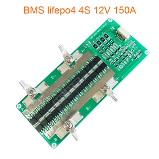 บอร์ดBMS lifepo4 ลิเธียมไอออนฟอสเฟส 4S 12V 150A