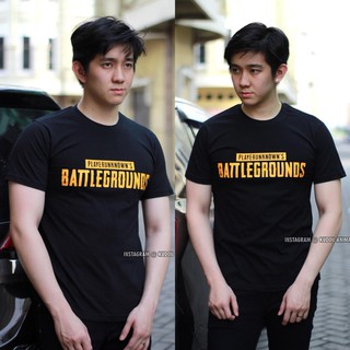 เสื้อยืด พิมพ์ลายผู้เล่นสีส้ม PUBG Unknown Battlegrounds