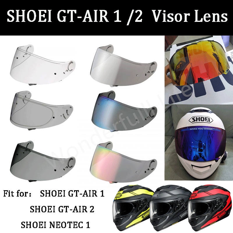 Shoei GT-AIR 2 / NEOTEC 1 เลนส์หมวกกันน็อค แบบเต็มหน้า สําหรับรถ ...