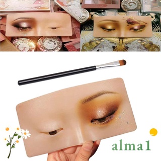 สินค้า Alma สมุดฝึกเขียนคิ้ว และตา แบบมืออาชีพ ไร้น้ํามัน และแปรงแต่งหน้า