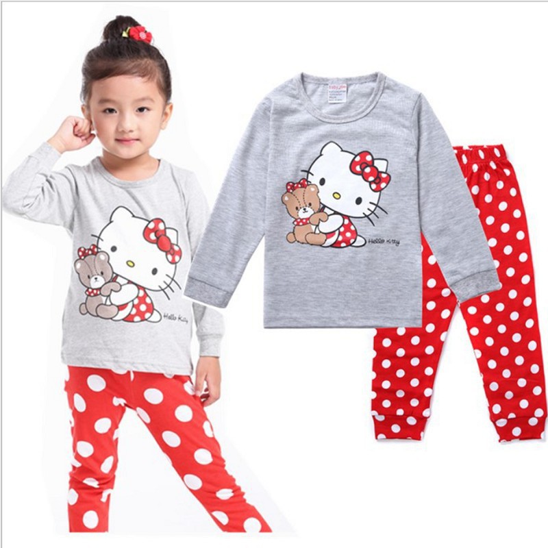 เด็กทารกสำหรับเด็ก-hello-kitty-bear-ชุดนอนชุดนอน-sleepwear-kt-nightwear-1-7y