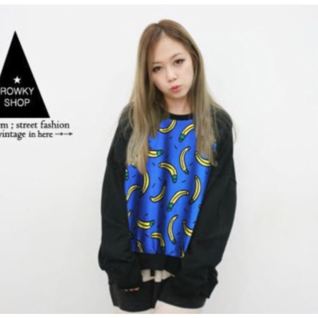 tj-sale-เสื้อยืดแขนยาว-ลายกล้วย-สีน้ำเงิน-รหัสสินค้า-sale-bb1236