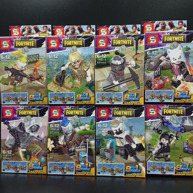 เลโก้-fortnite-8-in-1-sy1181-ครบชุด-8-ตัว-ซื้อทีเดียวจบ-ราคา-ถูก-พร้-อ-มส่ง-เก็บ-เงิน-ปลาย-ทางได้