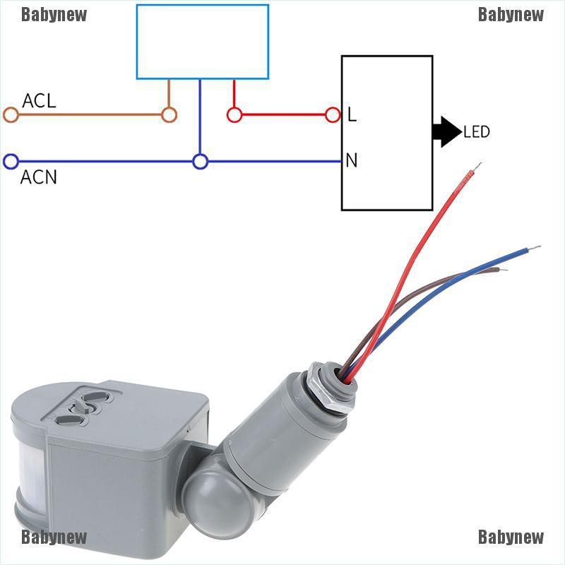 babynew-เครื่องตรวจจับการเคลื่อนไหว-ติดผนัง-เซนเซอร์-pir-180-องศา