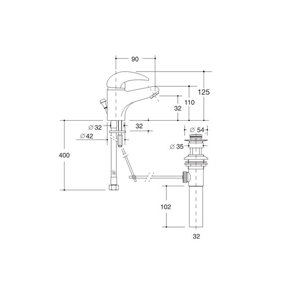 k-8620x-cp-ก๊อกผสม-อ่างล้างหน้าแบบก้านโยก-single-hole-single-control-lavatory-faucet-kohler