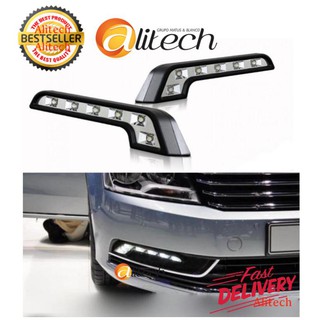 Alitech LED E-Class ไฟเดย์ไลท์ 6 ดวง Daytime Running Light DRL 12V (สีขาว) จำนวน 1 คู่ (ซ้าย-ขวา)