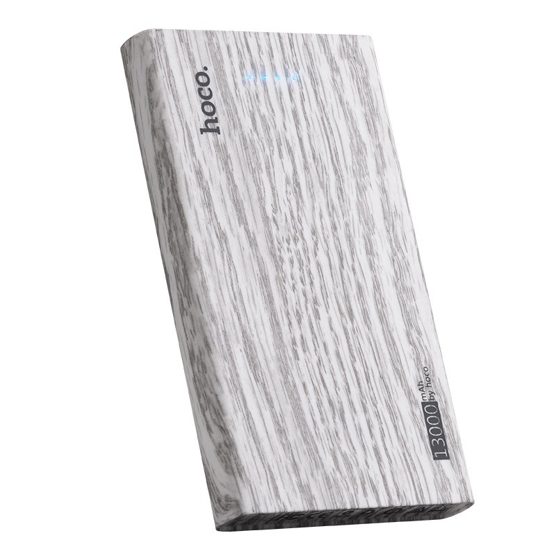 hoco-power-bank-b36-wooden-เอาต์พุต-usb-คู่-13000mah