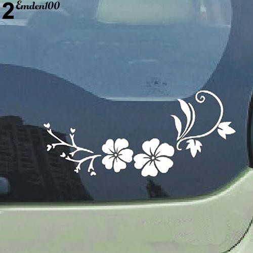 emden-สติ๊กเกอร์สะท้อนแสงดอกไม้สำหรับติดตกแต่งหน้าต่างรถยนต์