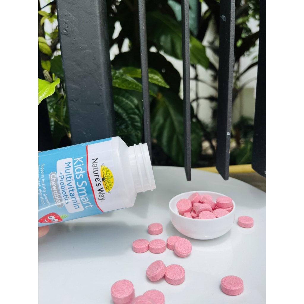 nature-s-way-kids-smart-multivitamin-probiotics-วิตามินรวมเด็ก-โปรไบโอติก-อาหารเสริมเด็ก-วิตามินเด็ก-50-เม็ด