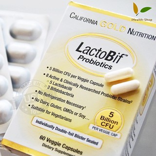 ภาพขนาดย่อของภาพหน้าปกสินค้าโพรไบโอติก ปรับสมดุลลำไส้, LactoBif Probiotics, California Gold, Lake Avenue, Probiotic จากร้าน ihealth.shop บน Shopee ภาพที่ 1