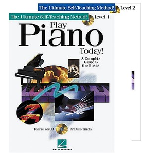 The Ultimate Self-teaching Method PLAY PIANO TODAY! LEVEL 1, 2 book&amp;cd