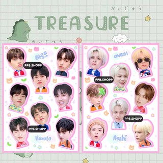 ภาพหน้าปกสินค้า( สั่งขั้นต่ำ 5 แผ่น ) TREASURE V.2 สติ๊กเกอร์ไม่ไดคัท กันน้ำ อ่านก่อนสั่งงับบ ที่เกี่ยวข้อง