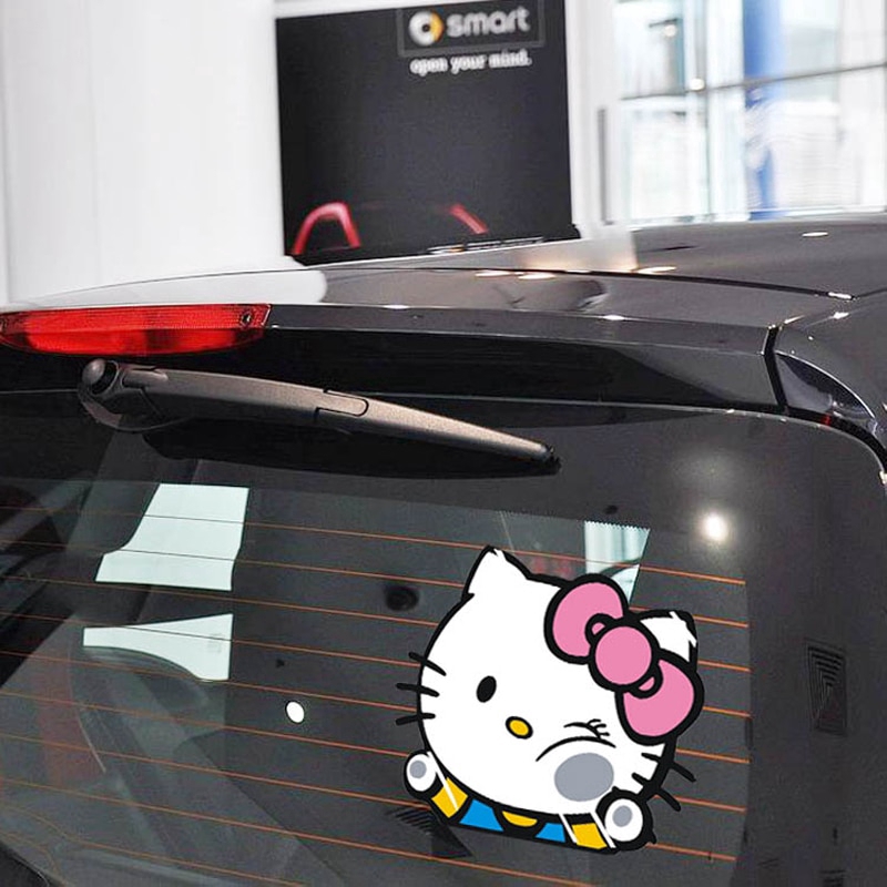สติกเกอร์ติดรถยนต์-แบบตลก-ลายการ์ตูนแมว-ติดบนกระจก-น่ารัก-อุปกรณ์แต่งรถยนต์