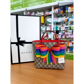 Gucci kid tote โบว์รุ้ง   .จ้า  สวยมากกกก