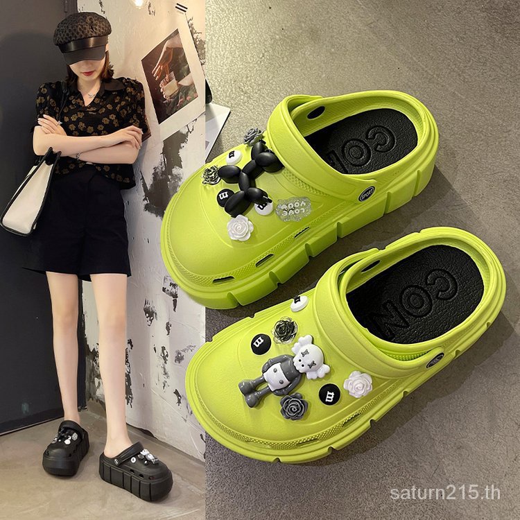 ภาพหน้าปกสินค้ารองเท้าหัวโต รองเท้าส้นสูง ส้นสูง 6 ซม. พื้นรองเท้านุ่ม ใส่สบาย รองเท้าหัวโตผู้หญิง SF4TX2