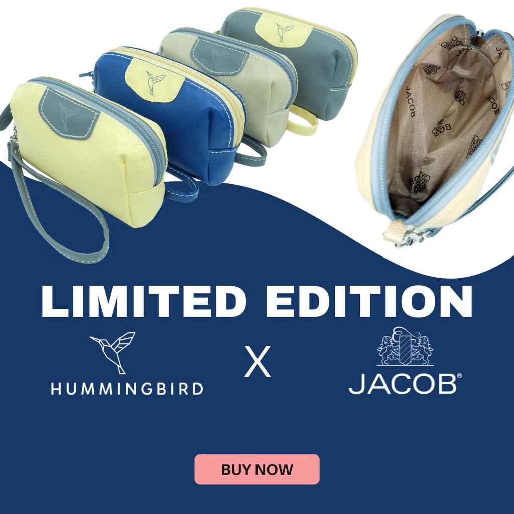 ภาพหน้าปกสินค้าHummingbird x JACOB กระเป๋าอเนกประสงค์ น่ารักโดดเด่นทันสมัย มินิมอล กระเป๋าเสริมเดินทาง กระเป๋าสตางค์ เป็นได้ทุกกระเป๋า