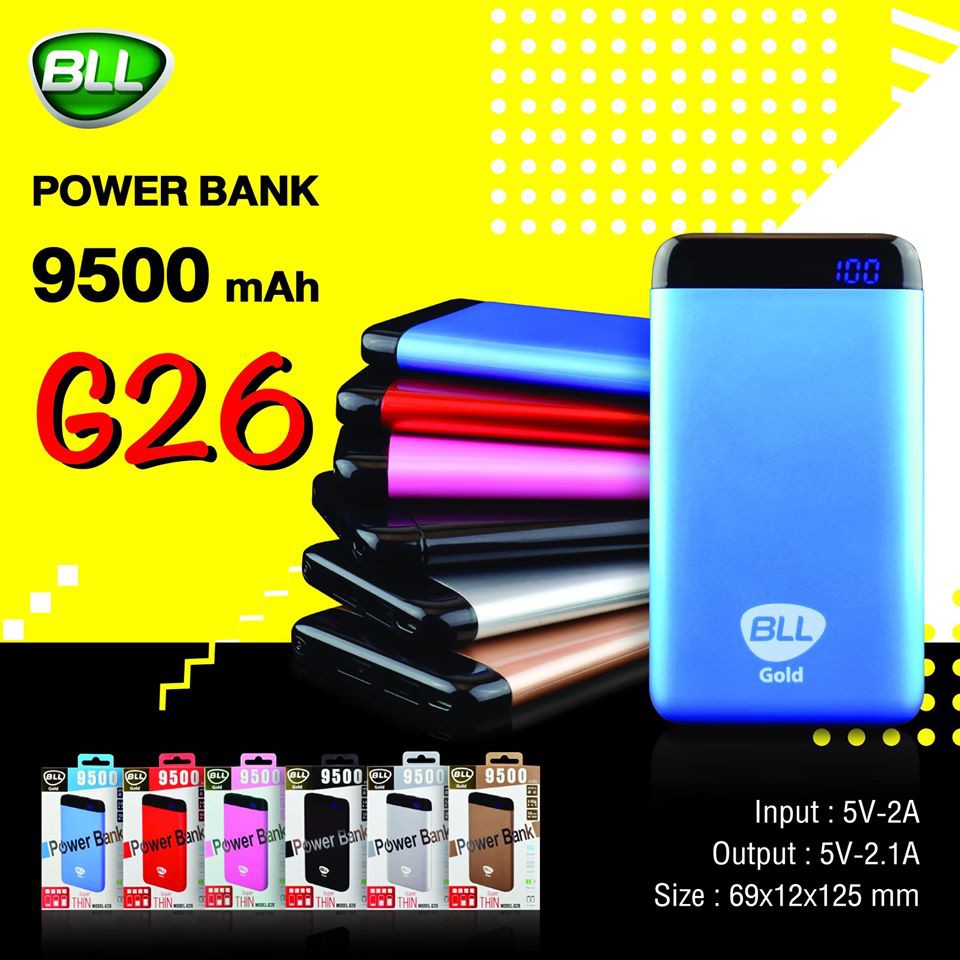 ฺbll-พาวเวอร์แบงค์-9500-แอมป์-สวยงามเป็นเอกลักษณ์-มีความทันสมัย