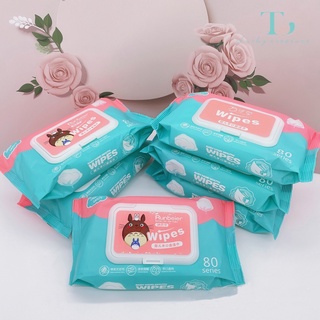 ภาพขนาดย่อของภาพหน้าปกสินค้าBaby Wipes ทิชชู่เปียก 80แผ่น  ทิชชู่เปียกสําหรับเด็ก กระดาษเปียก ทิชชู เปียก ทิชชู่ ผ้าเปียก ซื้อ จากร้าน 67ex90ekb_ บน Shopee