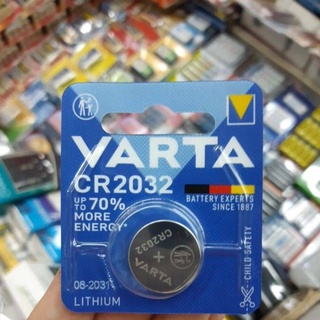 สินค้า ถ่านรีโมท Varta CR2032 Lithium 3V แพคเดี่ยว จำนวน 1ก้อน ของแท้ แบรนด์เยอรมัน