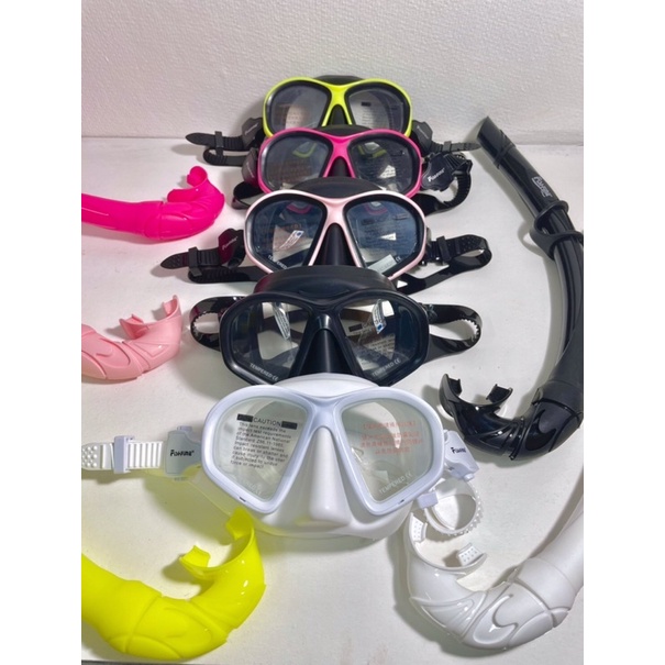 หน้ากากฟรีไดฟ์-เซทหน้ากาก-สน๊อคเกิลฟรีไดฟ์-fishfine-freediving-mask-set