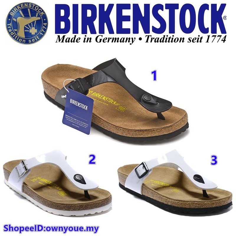 birkenstock-men-women-classic-bright-skin-cork-flip-flops-beach-casual-shoes-gizeh-series-34-46