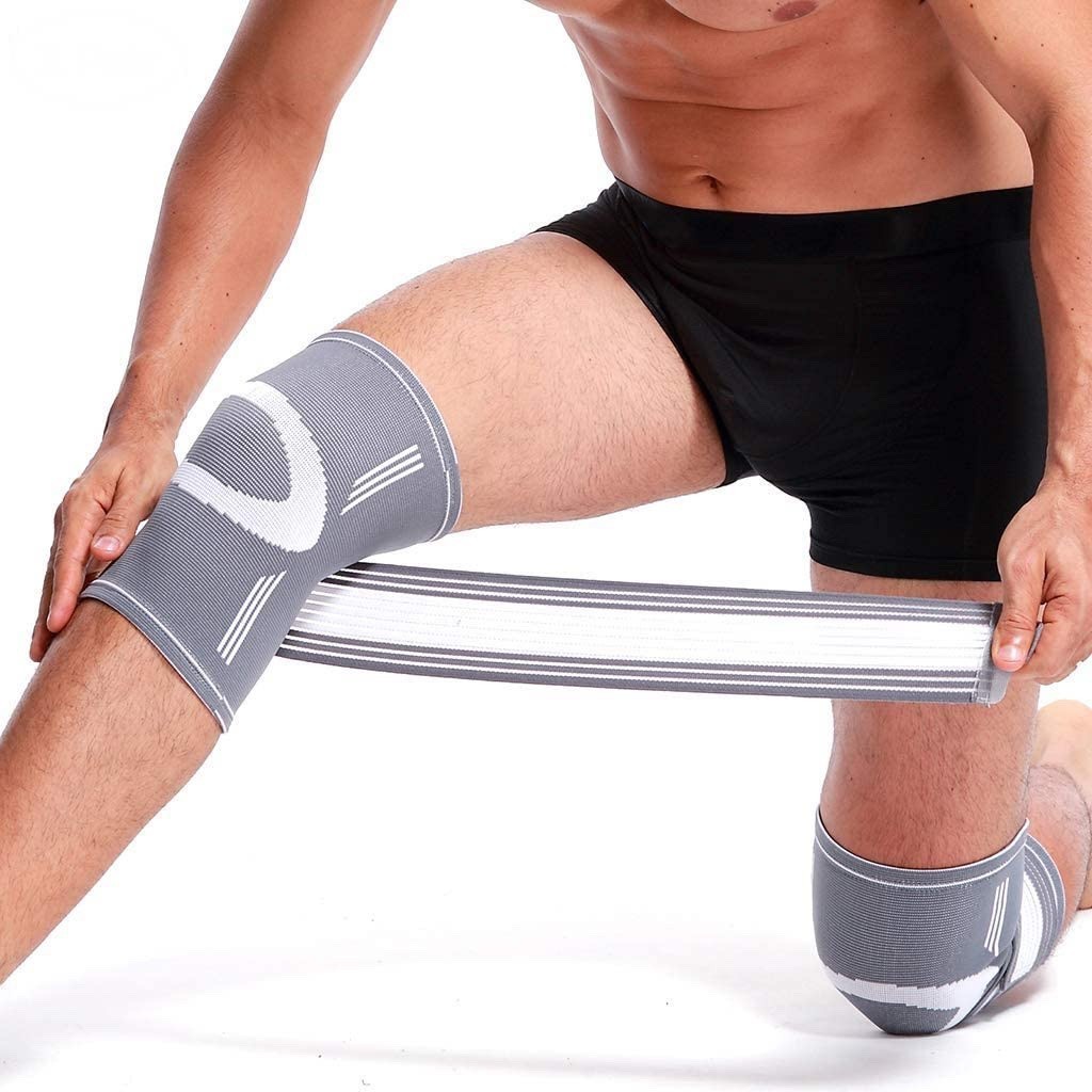 jingba-knee-support-ผ้าสวมซัพพอร์ตหัวเข่าสายรัดกระชับ