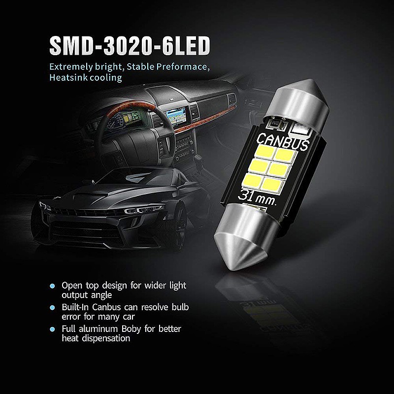 หลอดไฟ-400-lumens-3020-chipset-canbus-led-สําหรับติดรถยนต์