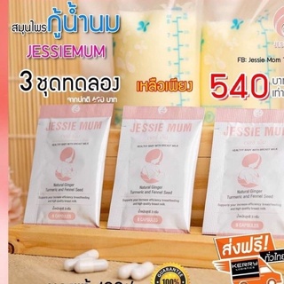 ส่งฟรี! ด่วน🔥Jessie mumชุดทดลอง 3 ชุด 15 แคปซูล 🍼เจสซี่มัม อาหารเสริมเพิ่มน้ำนม กระตุ้นน้ำนม  กู้น้ำนม สมุนไพรเพิ่มน้ำนม