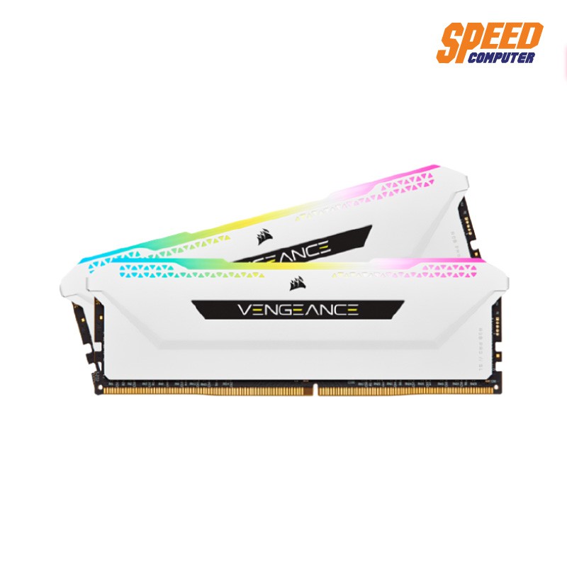 ภาพหน้าปกสินค้าRAM DDR4(3200) 32GB (16GBX2) CORSAIR Vengeance RGB PRO SL White (CMH32GX4M2E3200C16W) By Speedcom จากร้าน speed.computer บน Shopee