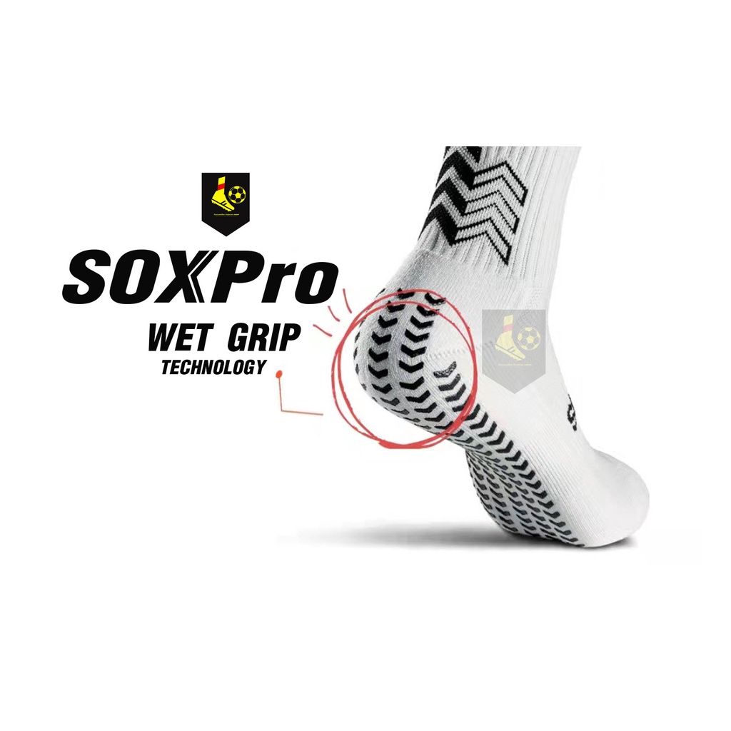 ภาพหน้าปกสินค้าถุงเท้ากันลื่นนำเข้า SOXPro Football Socks จากร้าน faifaynitphalat บน Shopee