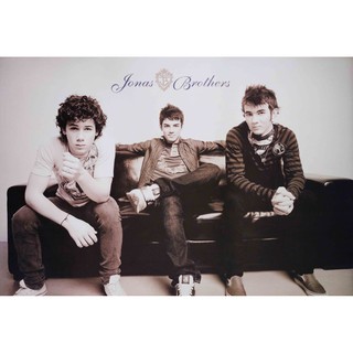 โปสเตอร์ Jonas Brothers โจนาสบราเทอร์ส วง ดนตรี ป็อปร็อก อเมริกา รูป ภาพ ติดผนัง สวยๆ poster (88 x 60 ซม.โดยประมาณ)