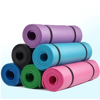 สินค้า เสื่อโยคะ Yoga ขนาด 4 มิล  เสื่อโยคะ อุปกรณ์เล่นโยคะ ฟิตเนส โยคะ มีหลายสีให้ เลือกสุ่มสีส่ง สุ่มเเบบส่ง