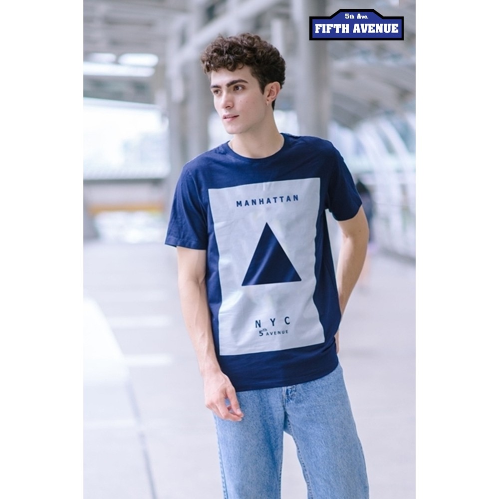 เสื้อยืดขายดี5thave-รุ่น-gap-geometry-collection-manhattan-แมนฮัตตัน-s-3xl