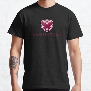 เสื้อยืดอินเทรนด์ผู้ชายอินเทรนด์ผู้หญิงเสื้อยืด พิมพ์ลาย Tomorrowland สไตล์คลาสสิกS-3XL