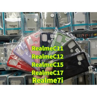🔥พร้อมส่ง🇹🇭🔥เคสTPU​นิ่ม​สีพาสเทล For​ RealmeC11 / RealmeC12 / RealmeC15 / RealmeC17 / Realme7i