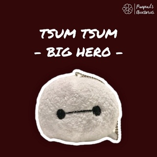 สินค้า 🇹🇭 พร้อมส่ง : พวงกุญแจตุ๊กตาดิสนีย์เบย์แม็กซ์ บิ๊กฮีโร่ซูมซูม | Baymax Big Hero Disney Tsum Tsum Keychain.